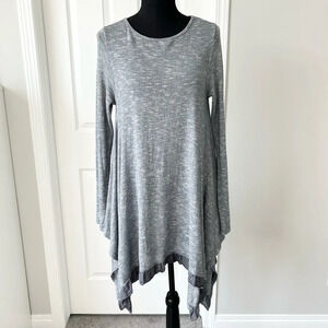 Diabolika Space Dye Asymmetrical Hem Lagenlook Dress Made in Italy One Size